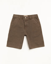 WASHED CANVAS WORK SHORT