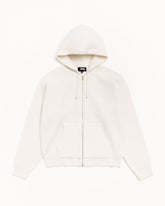 TEXTURED ZIP HOODED SWEATER
