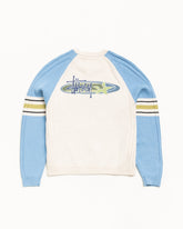 STRIPE RAGLAN CREW