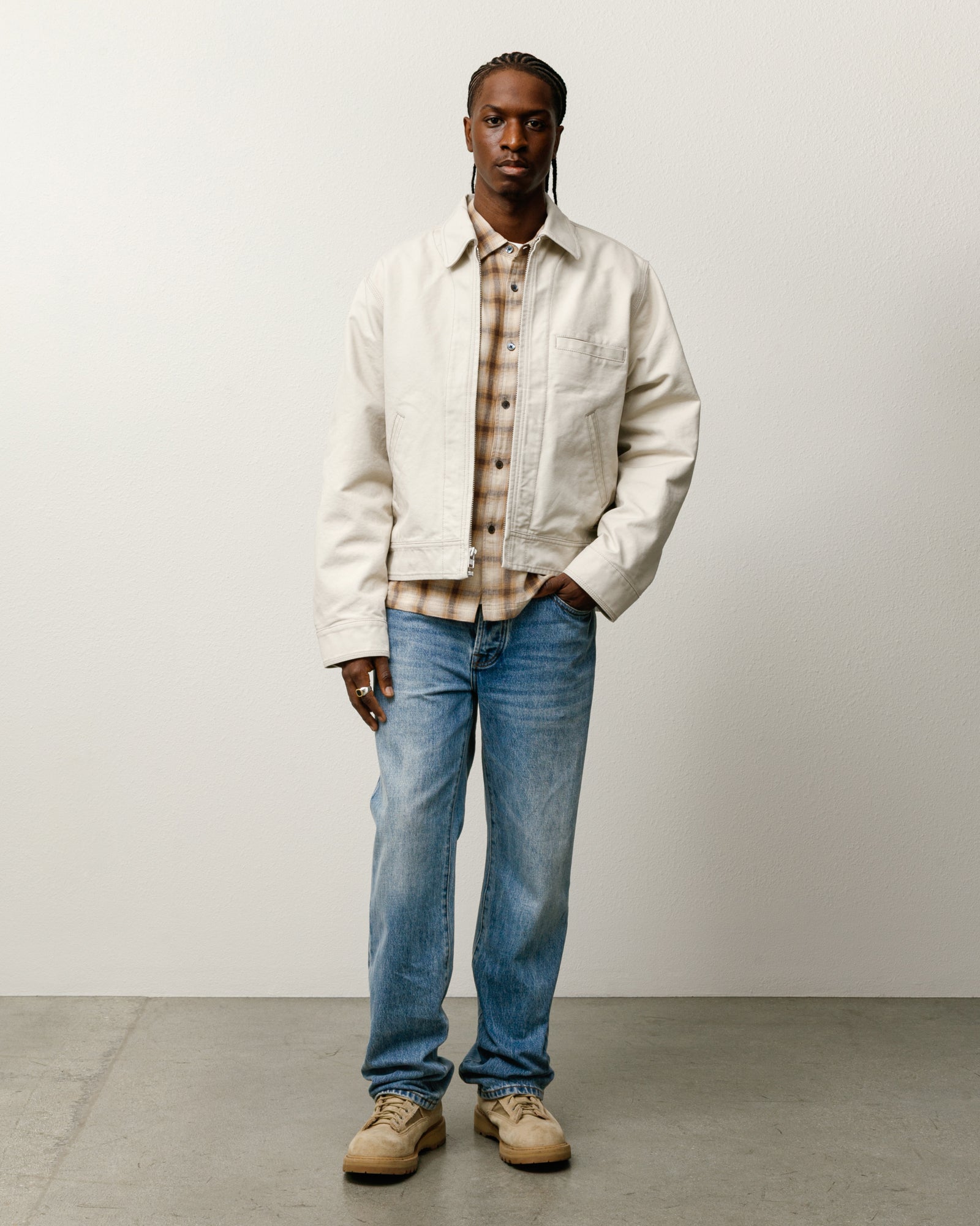 WORK JACKET COLLARED