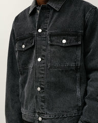 LINED DENIM TRUCKER JACKET