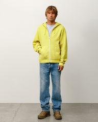 TEXTURED ZIP HOODED SWEATER