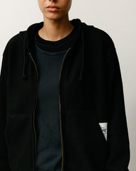 PATCH ZIP KNIT HOODIE