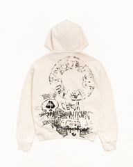 SKULLS ZIP HOODIE PIGMENT DYED